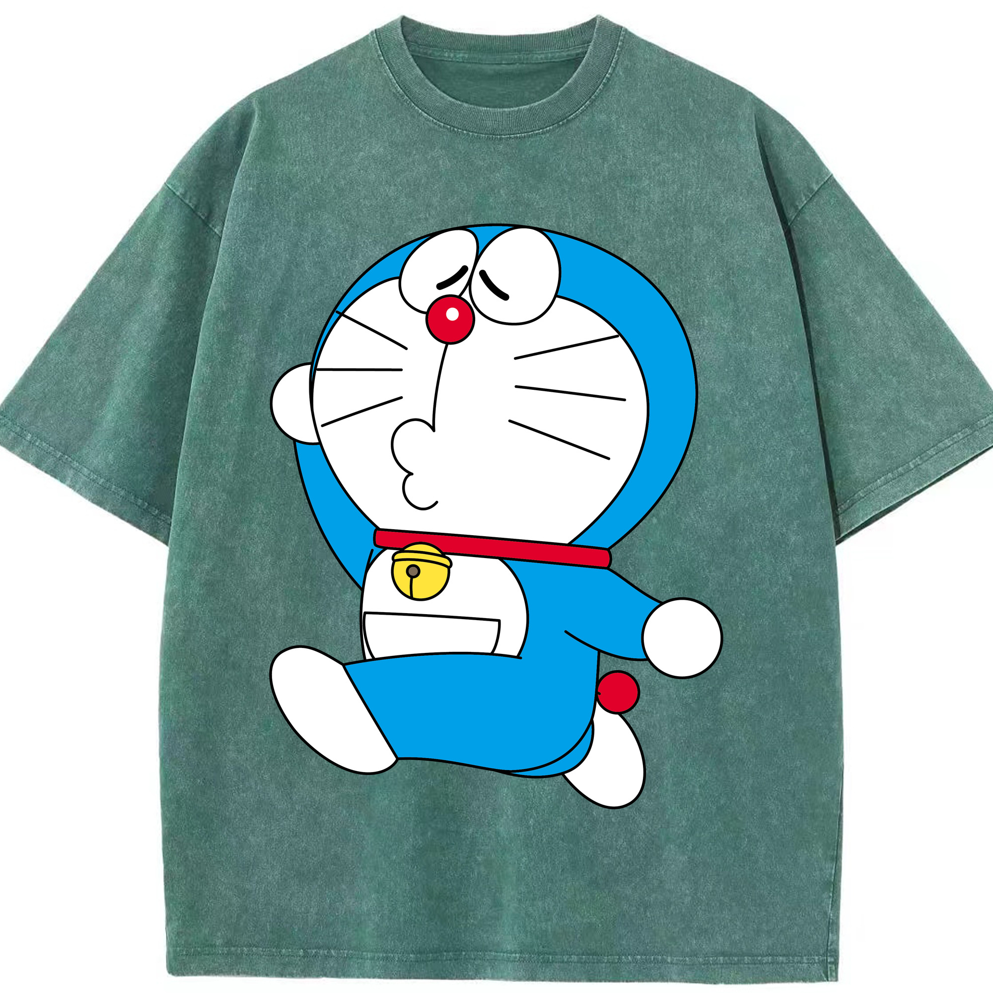 （画像用） ドラえもん Doraemon 綿100% ヴィンテージ風 半袖Tシャツ（フロントプリント）